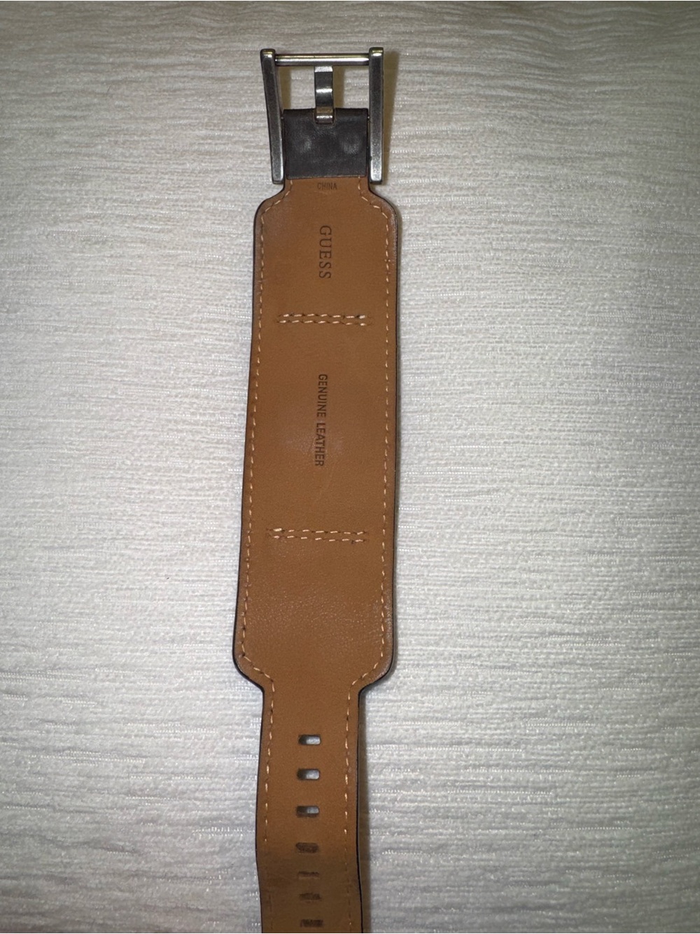 Edgy Tiger Graphic Leather Cuff Watch – Y2K / Rocker Streetwear Vibes - Picture 3 of 6